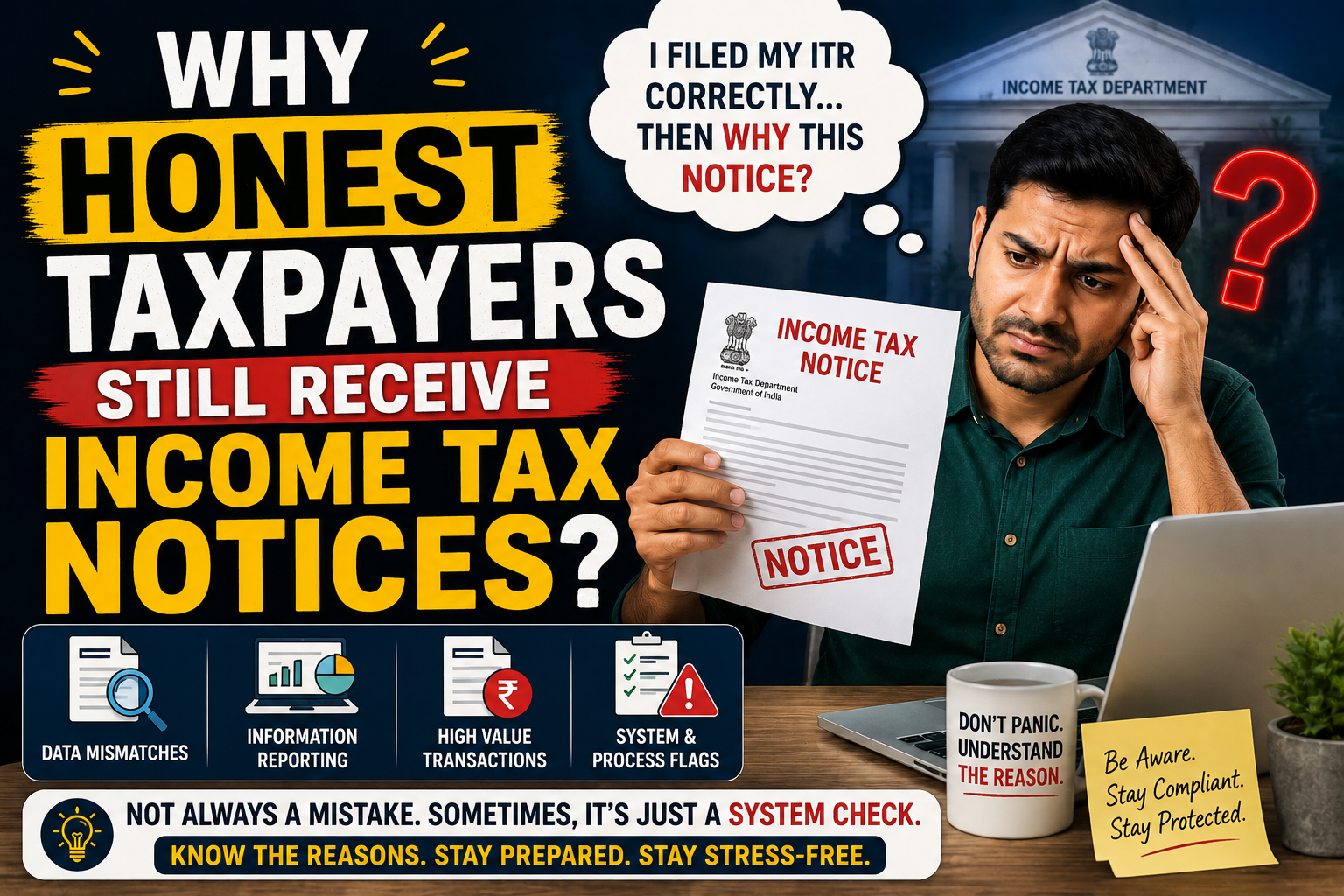 Why Honest Taxpayers Still Receive Income Tax Notices